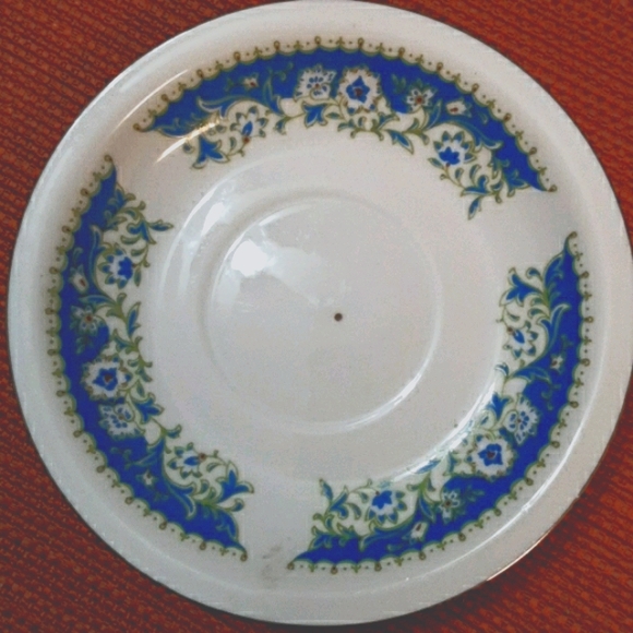 Blue and Gold Demitasse Tea Cup and Saucer - Picture 3 of 4